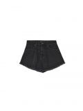Czarne jeansowe szorty wide leg - czarny - CROPP - small1