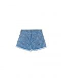 Szorty jeansowe z postrzępieniami - niebieski - CROPP - small3