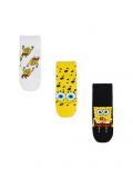 3 pack skarpet SpongeBob - żółty - CROPP - small1