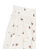 Wiskozowa spódniczka w kwiaty - biały - CROPP - small5