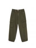 Ciemnozielone jeansy parachute z kieszeniami cargo - zielony - CROPP - small4