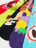 Skarpety 5 pack z kolorowymi grafikami - wielobarwny - CROPP - small2