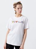 Koszulka oversize BT21 - biały - CROPP - small1