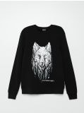 Bluza z nadrukiem - czarny - CROPP - small1