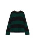 Czarno-zielony sweter w paski - zielony - CROPP - small2