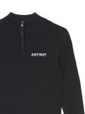 Czarny rozpinany sweter z haftem - czarny - CROPP - small4