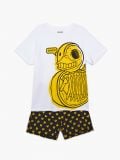 Pijamale cu imprimeu - galben - CROPP - small1