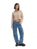 Pulover - bej - CROPP - small2
