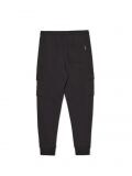 Pantaloni de trening tip jogger, cu buzunare cargo - negru - CROPP - small6