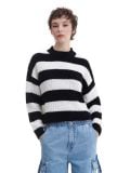Maglione a righe - Nero - CROPP - small1