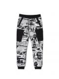 Joggery z nadrukiem all over - biały - CROPP - small2