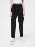Czarne spodnie w kratę - czarny - CROPP - small2