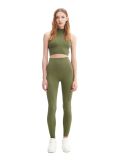 Ciemnozielone legginsy w prążki - zielony - CROPP - small7