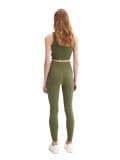 Ciemnozielone legginsy w prążki - zielony - CROPP - small9