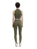 Ciemnozielone legginsy w prążki - zielony - CROPP - small2