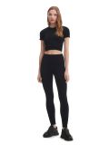 Czarne legginsy w prążki - czarny - CROPP - small2
