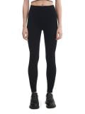 Czarne legginsy w prążki - czarny - CROPP - small1
