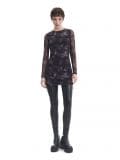 Czarne legginsy z imitacji skóry - czarny - CROPP - small2