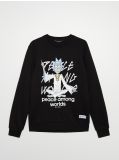 Bluza z nadrukiem Rick and Morty - czarny - CROPP - small4