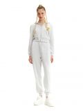 Szara rozpinana bluza z kapturem - jasny szary - CROPP - small1