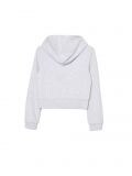Szara rozpinana bluza z kapturem - jasny szary - CROPP - small6