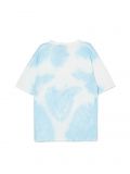 T-shirt tie-dye z nadrukiem - błękitny - CROPP - small3