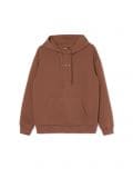 Brązowa bluza z kapturem - brązowy - CROPP - small1