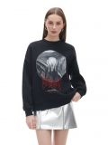 Czarna bluza z fotoprintem - czarny - CROPP - small1