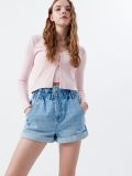 Jeansowe szorty z wysokim stanem - niebieski - CROPP - small1