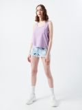 Jeansowe szorty z nadrukiem - niebieski - CROPP - small2