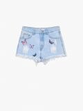 Jeansowe szorty z nadrukiem - niebieski - CROPP - small4