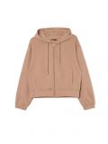 Brązowa rozpinana bluza z kapturem - brązowy - CROPP - small3