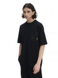 Czarny T-shirt z kieszonką - czarny - CROPP - small2