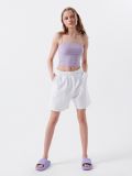 Dresowe szorty - biały - CROPP - small1