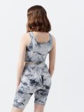 Kratke biciklističke tajice s tie-dye uzorkom - tamnosivo - CROPP - small3