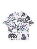 Koszulka z nadrukiem w stylu graffiti - biały - CROPP - small3