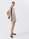 Szorty z wysokim stanem - kremowy - CROPP - small1