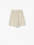 Szorty z wysokim stanem - kremowy - CROPP - small6