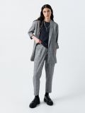 Spodnie w kratę - szary - CROPP - small1