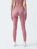 Dzianinowe legginsy w prążki - różowy - CROPP - small3