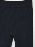 Dzianinowe legginsy w prążki - czarny - CROPP - small3