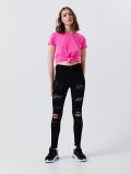 Jeansy skinny z dziurami - czarny - CROPP - small1