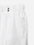Jeansy mom z marszczoną talią - biały - CROPP - small5