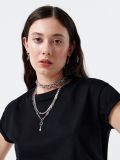 Bluse mit Volantärmeln - Schwarz - CROPP - small2