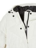 Biała kurtka puffer z kapturem - biały - CROPP - small5
