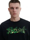 Nyomott mintás fekete póló - fekete - CROPP - small2