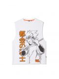 Biała koszulka z nadrukiem anime - biały - CROPP - small3