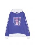 Fioletowa bluza z kapturem i nadrukami - fioletowy - CROPP - small1