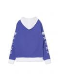 Fioletowa bluza z kapturem i nadrukami - fioletowy - CROPP - small3