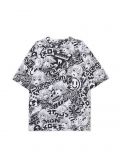 Koszulka z motywem mangi all over - czarny - CROPP - small2